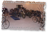 Palmse, museum med gamle sykler og motorsykler